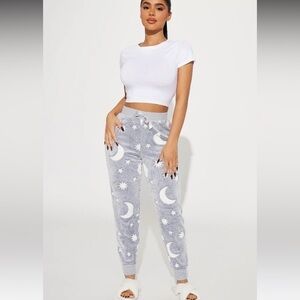 Pyjama pants plush pj joggers size M